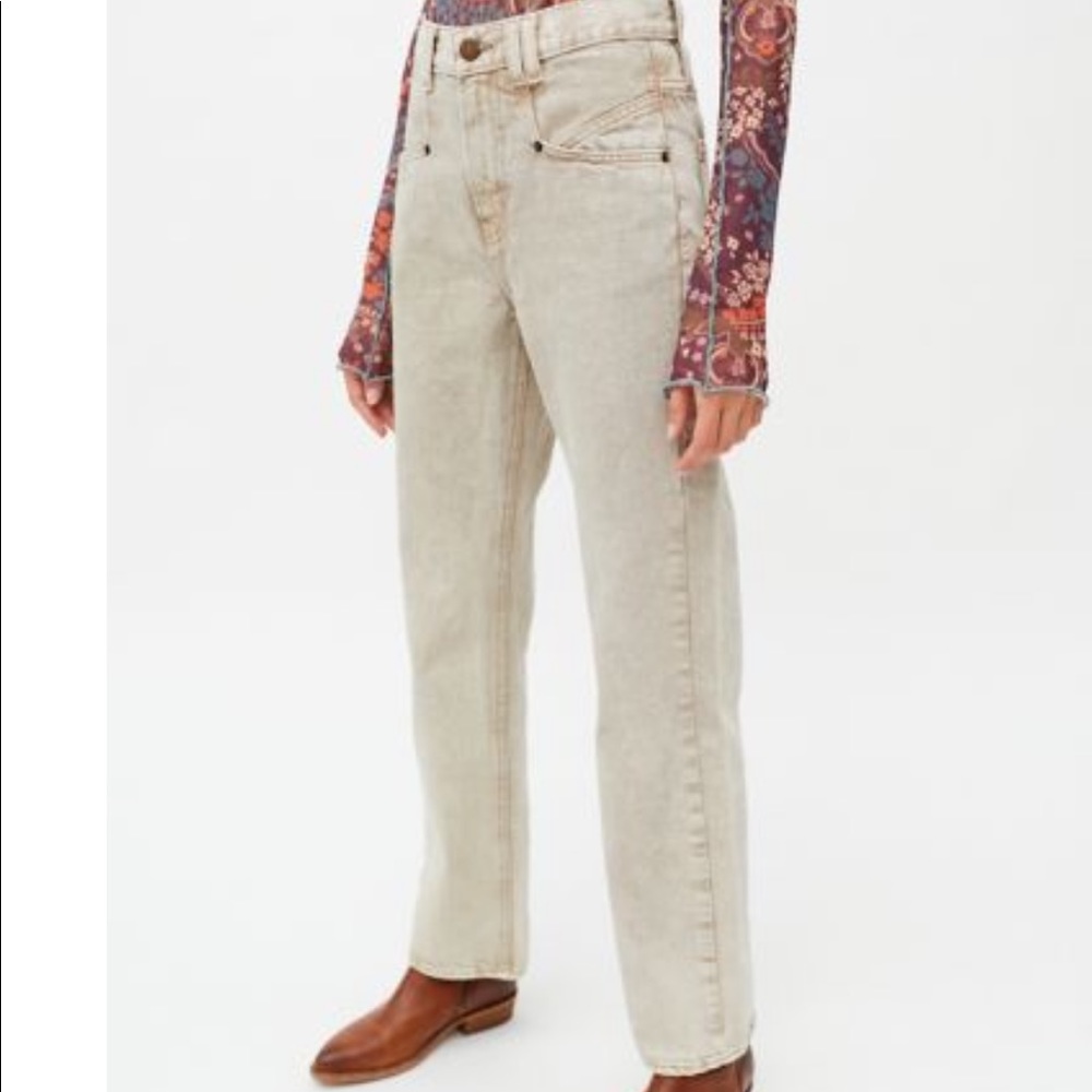 Urban Outfitters - BDG Beige Cowboy Jeans